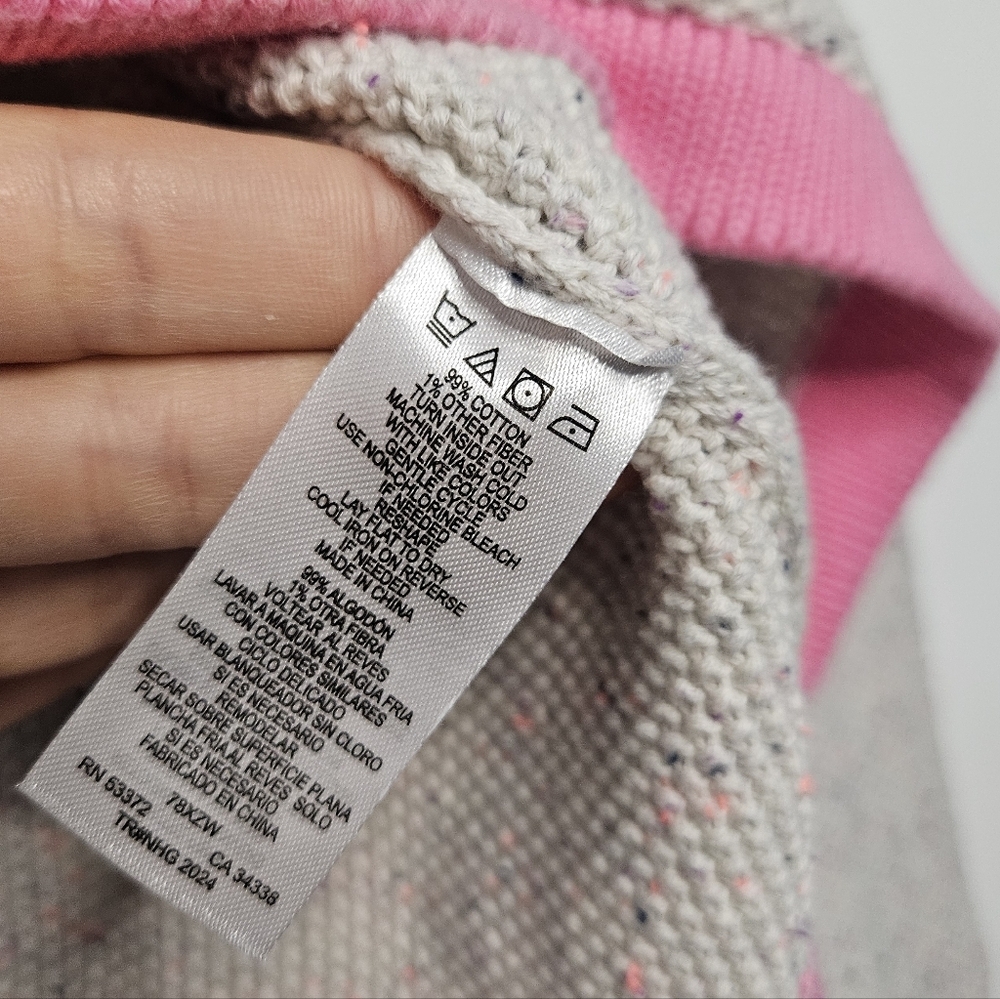 French Connection Mozart Confetti Waffle Knit Crewneck Sweater S - Picture 6 of 6